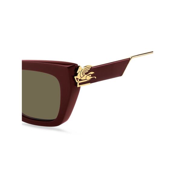 New Etro ETRO0028/S 0LHFQT Plum Cat-Eye Sunglasses with Gold Detail Authentic main image 4